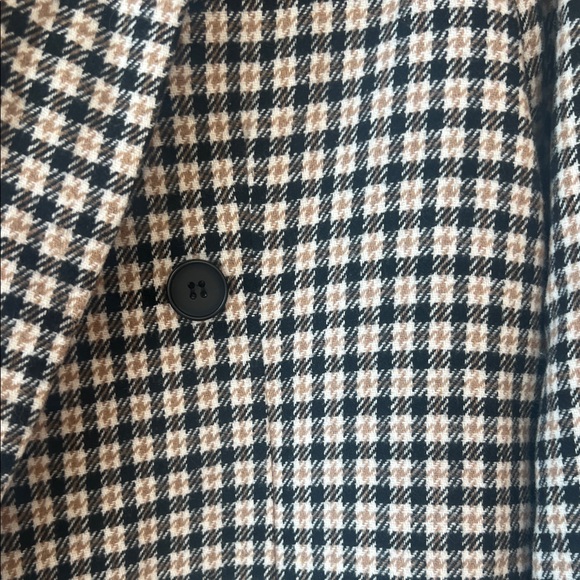 Plaid Double-Breasted Blazer - Picture 2 of 3